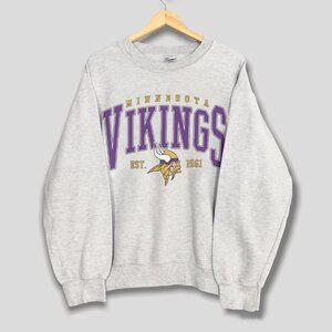 Vintage Minnesota Vikings Sweatshirt, Retro NFL Minnesota Vikings Football Shirt